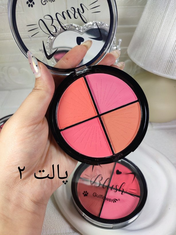 پالت رژگونه ۴ رنگ