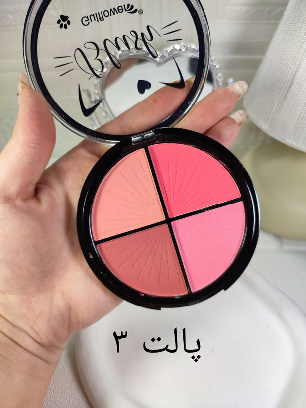 پالت رژگونه ۴ رنگ